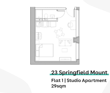 Studio to rent - Photo 3