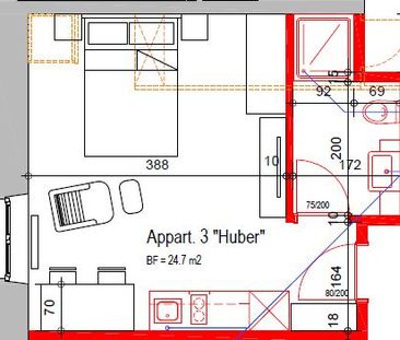 1 Zimmer, 27 m² - Photo 4