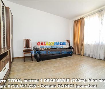 INCHIRIERE 2 camere TITAN, parcare,metrou 1 DECEMBRIE (700m), bloc nou - Photo 4