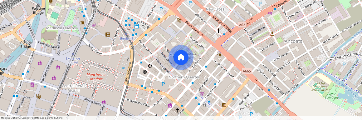 Oak Street, Northern Quarter, Manchester, M4