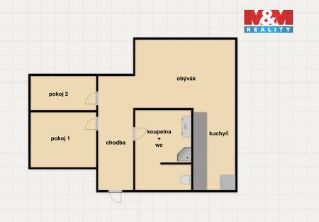 Pronájem bytu 3+kk 62 m² - Фото 4