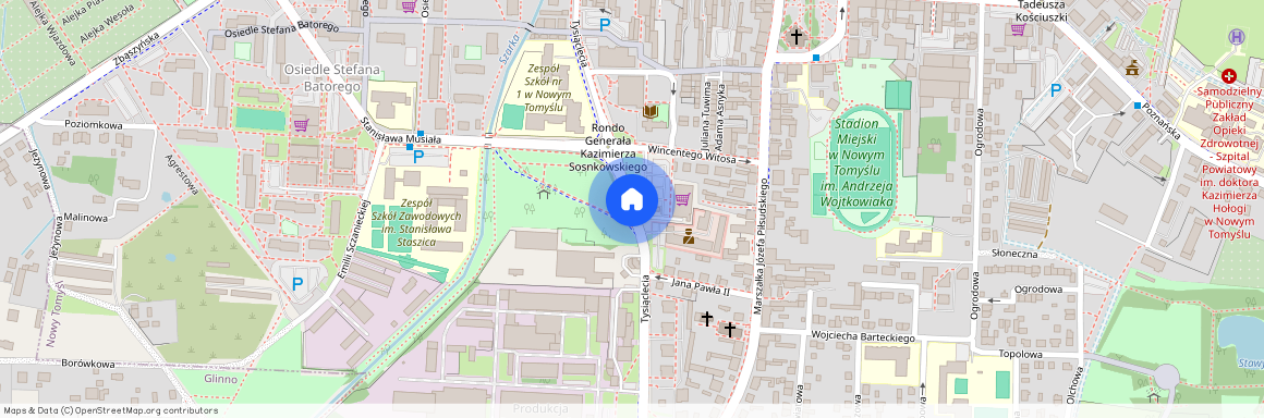 ul. Tysiąclecia, Nowy Tomyśl, Nowy Tomyśl, nowotomyski, wielkopolskie