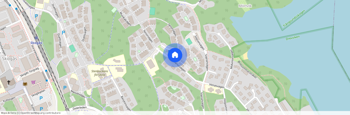 Tenorvägen, Skogås