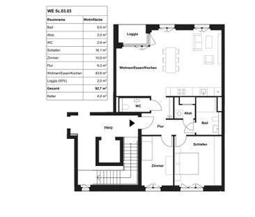 Einzigartiges Wohnen im Neubauquartier: Tolle 3-Zimmer-Wohnung mit ... - Photo 1