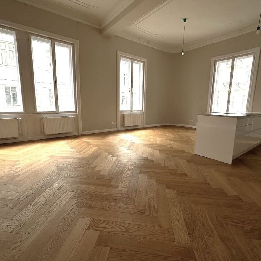 MÖLLWALDPLATZ, U1-NÄHE, 124 m2 ALTBAU, Wohnküche, 2 Zimmer, klimatisiert, 2 Bäder, Parketten, Loggia, 1. Liftstock, provisionsfrei - Foto 1