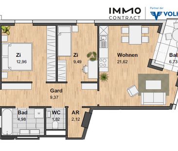 1 MONAT MIETFREI 3-ZI. WOHNUNG MIT LOGGIA UND TOPAUSSTATTUNG IM NEU... - Foto 2