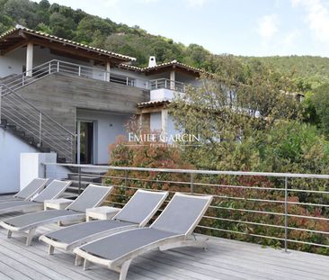 Villa à louer à Palombaggia, chambres climatisées, piscine chauffée. - Photo 4