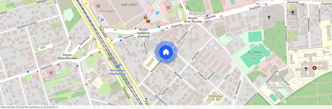 ul. Kożuchowska, Międzylesie, Wawer, Warszawa, mazowieckie