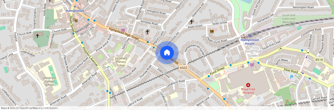 Rosslyn Hill, Hampstead, London