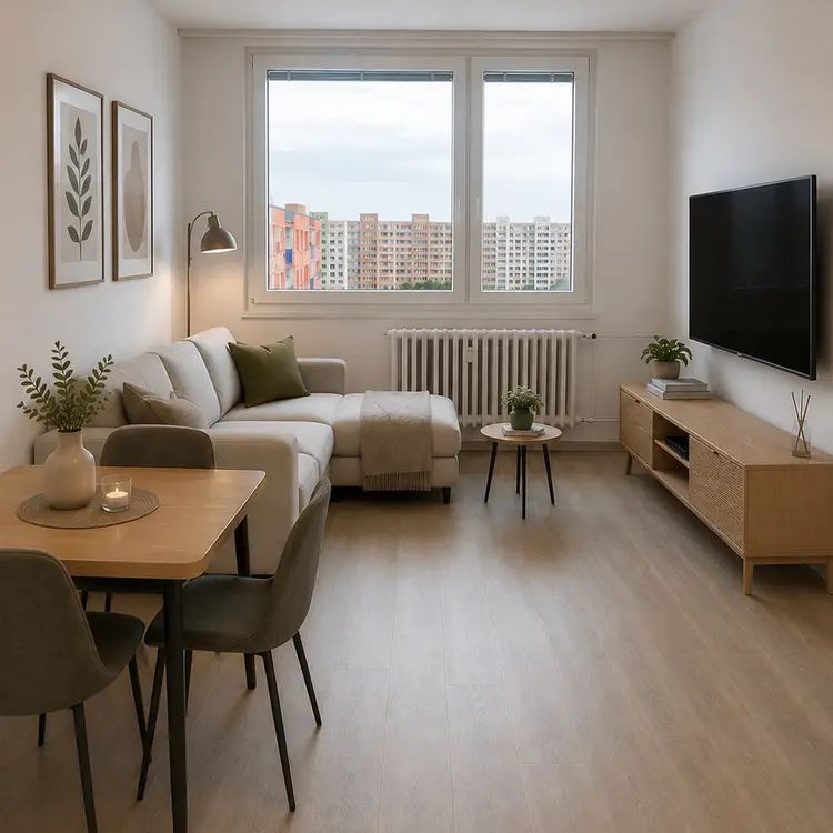 Pronájem světlého bytu 2+kk, Praha 11 – Chodov, Konstantinova - Photo 1