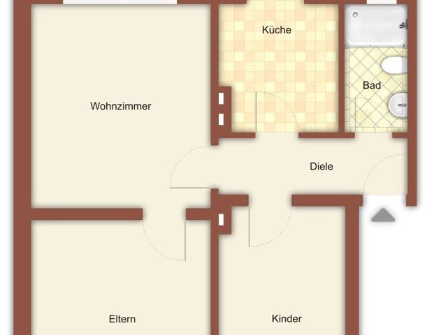 Aufgepasst! kleine 3-Zimmer-Wohnung in Mönchengladbach Odenkirchen - Foto 1