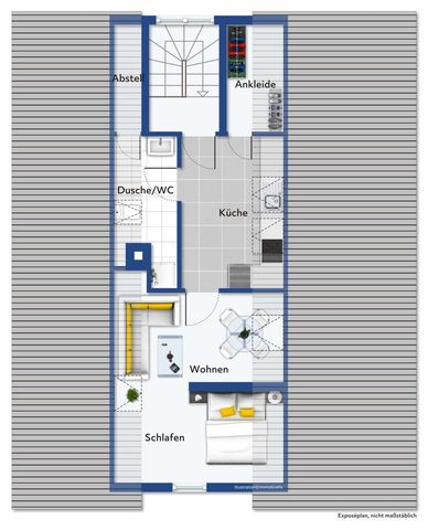 Frisch sanierte 1,5 Zimmerwohnung in zentraler Lage in Bad Cannstatt - Photo 5