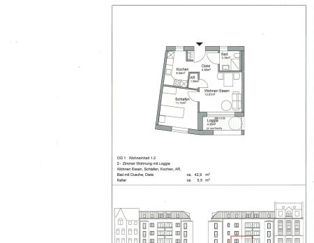 Neubau-Etagenwohnungen mit Fahrstuhl im Zentrum - Foto 3