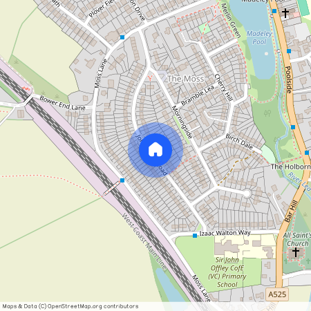 John Offley Road, Madeley