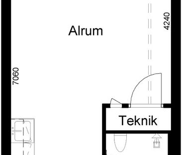 1-værelses studiebolig - Photo 1