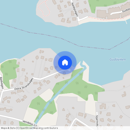 Östra Strandvägen, Vendelsö
