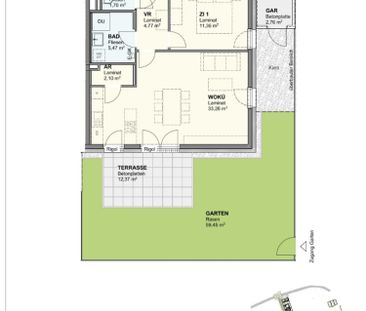 Ansprechende geförderte Gartenwohnung - 7/1 - Foto 2