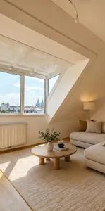 Hell, klimatisiert, großzügig - 2-Zimmer-Dachgeschosstraum in ruhiger Seitenstraße des 10. Bezirks - mit allgemeiner Dachterrasse - Photo 1