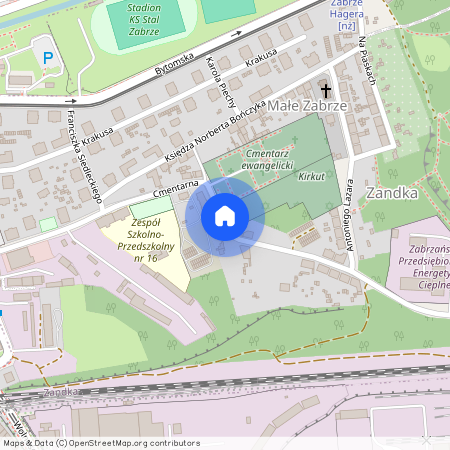 ul. Cmentarna, Zandka, Zabrze, śląskie