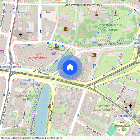 ul. Podwale, Przedmieście Oławskie, Krzyki, Wrocław, dolnośląskie