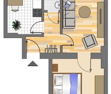 Helle 2-Zimmerwohnung im Kreuzviertel - Photo 2