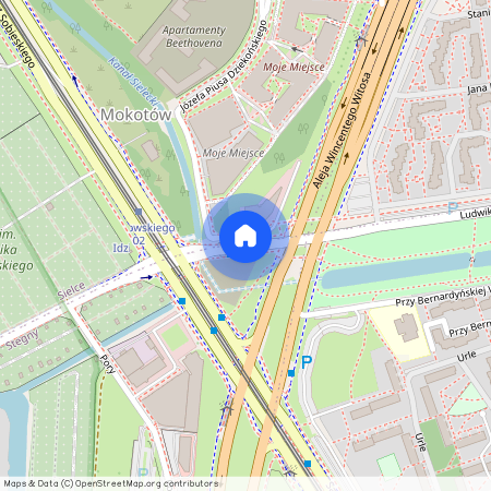 ul. Ludwika Idzikowskiego, Sielce, Mokotów, Warszawa, mazowieckie