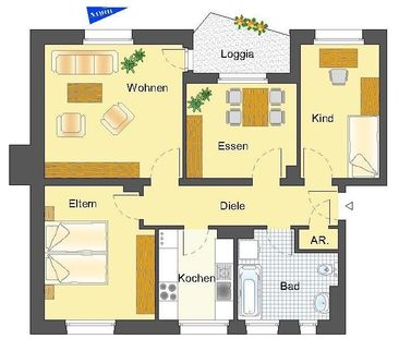 Zentrumsnahe modernisierte 4-Zimmer-Wohnung mit sonnigem Balkon. - Photo 3
