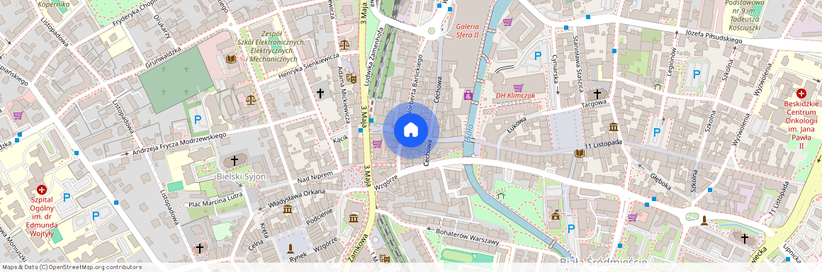ul. 11 Listopada, Śródmieście Bielsko, Bielsko-Biała, śląskie