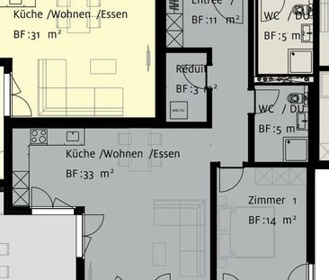 2.5 Zimmer, 70 m², 4. Stock - Photo 6