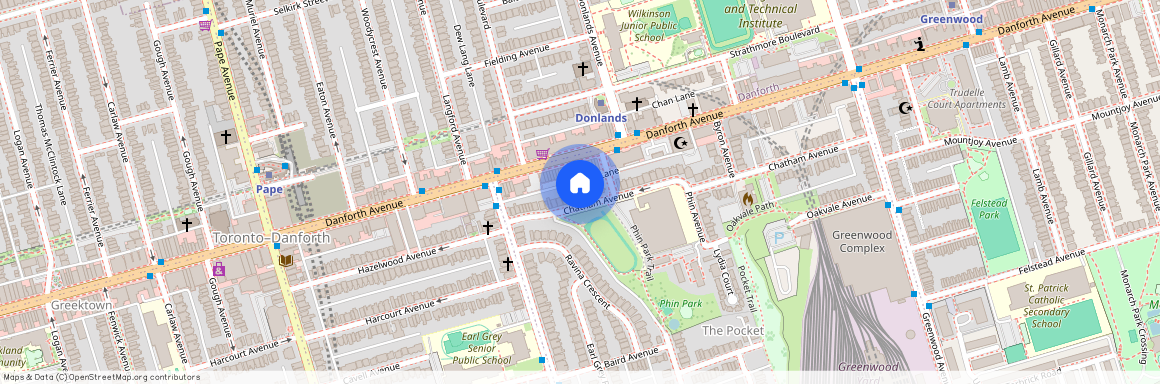 66 Chatham Avenue Unit# Rear, Toronto