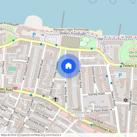 Dalby Square, Cliftonville, Margate, Kent, CT9