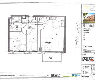 Location Appartement 3 pièces 62m² MARQUETTE LEZ LILLE 59520 - Photo 1