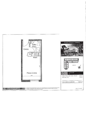 Location Appartement 1 pièce 18m² MARSEILLE 9ème - Photo 2