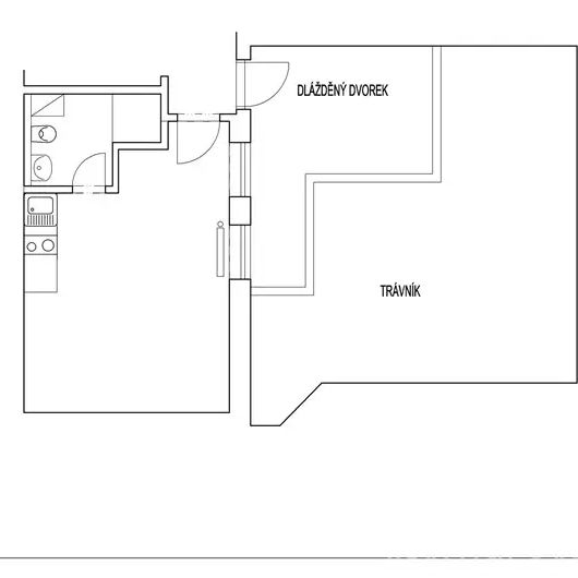 Pronájem 1+kk, Praha 4 – Braník, ul. Na Vinohradu - Photo 1