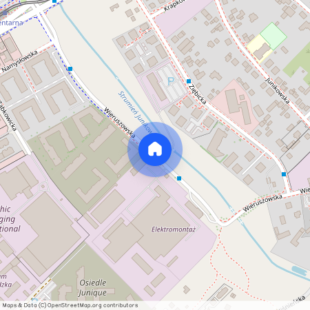 ul. Wieruszowska, Junikowo, Grunwald, Poznań, wielkopolskie