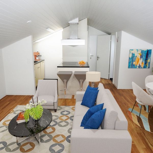 Moderne 2-Zimmer-Dachwohnung - Photo 1