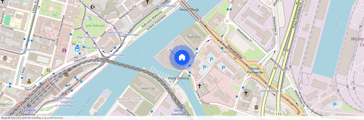 Zielonego mostu, Łasztownia, Śródmieście, Szczecin, zachodniopomorskie