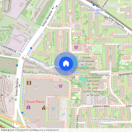 szosa Okrężna, Bielany, Toruń, kujawsko-pomorskie