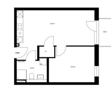 2 Zimmer Wohnung - Photo 1