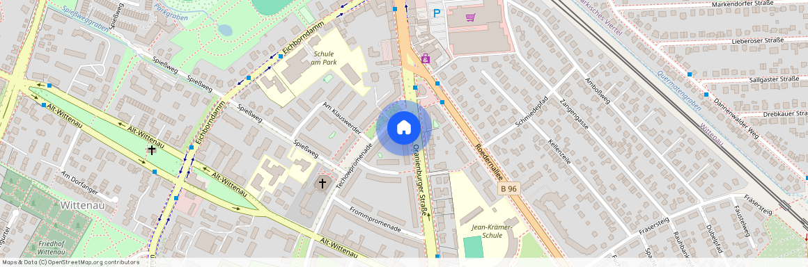 Oranienburger Str. 207, 13437 Berlin OT Wittenau, Zur Karte