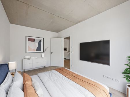 Wohnen mit Weitblick - 2-Zimmer Neubauwohnung mit Balkon! - Photo 4