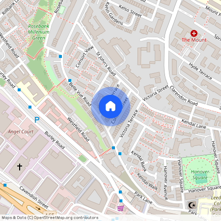 Flat 4, 10 Consort Terrace, Leeds, LS3 1ET., Leeds .
