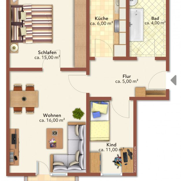 3 Raum-Wohnung - Photo 2