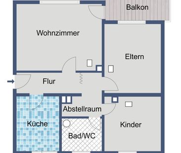 Komfortable Erdgeschosswohnung mit WBS in ruhigem Haus in Bad Hersfeld - Photo 2