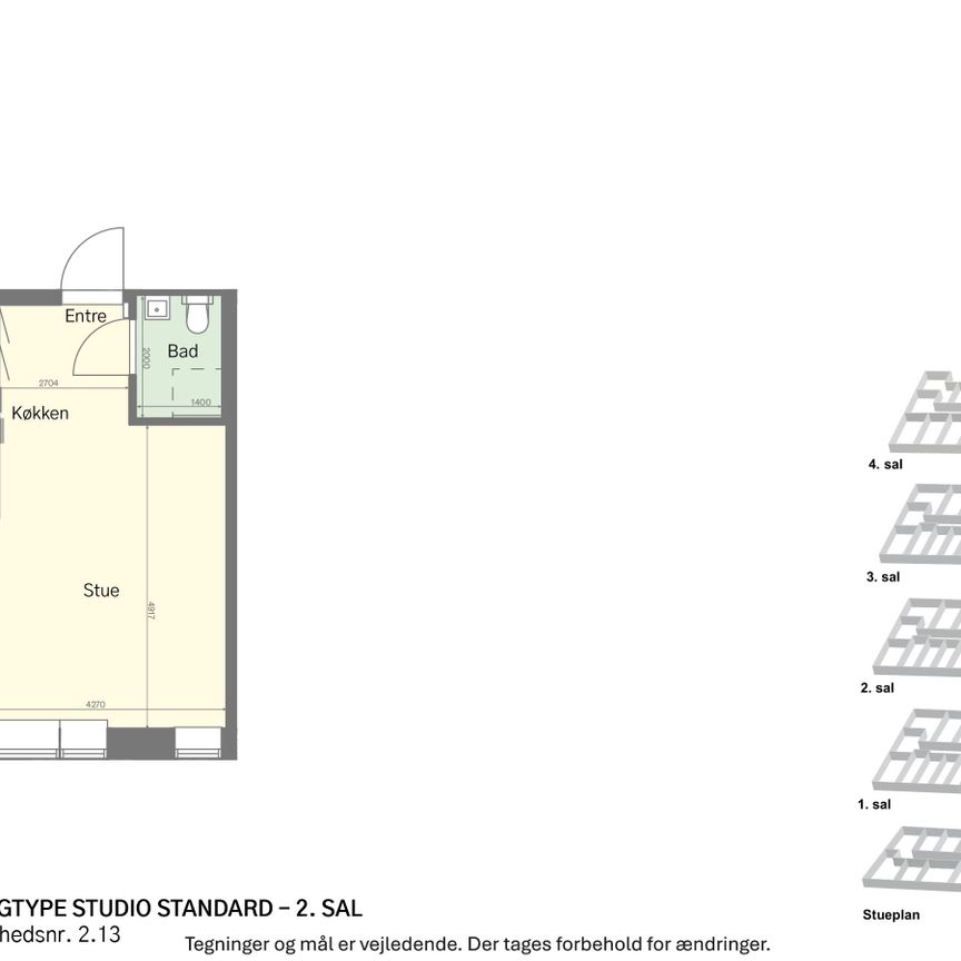 Lyst studio med plads til det hele - Photo 1