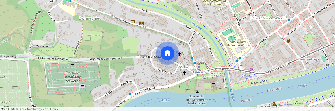 ul. św. Bronisławy, Zwierzyniec, Zwierzyniec, Kraków, małopolskie