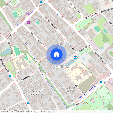 ul. Stefana Okrzei, Karlikowo, Sopot, pomorskie