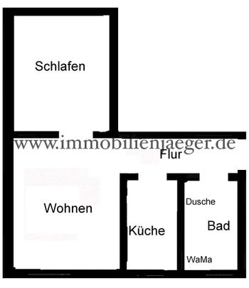 Alt Garstedt - Beim Alten Rathaus - gepflege Dachwohnung mit Küchenzeile, Laminat, Duschbad, 3.OG - Foto 1