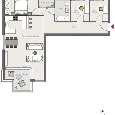 Energieeffizient und Nachhaltig gebaut! Exklusive Neubau 4-Zimmerwohnung mit Balkon in Bestlage! - Photo 2