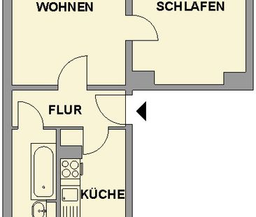 2-Raum-Wohnung mit Balkon nahe Parkanlage - Photo 5